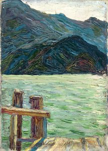 湾の向こうのコッヘル湖、1902 作： Wassily Kandinsky